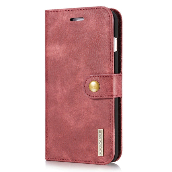 DG.MING for iPhone 8 Plus & iPhone 7 Plus Crazy Horse Texture Horizontal Flip Detachable Magnetic Protective Case with Holder & Card Slots & Wallet, iPhone 8P & 7P