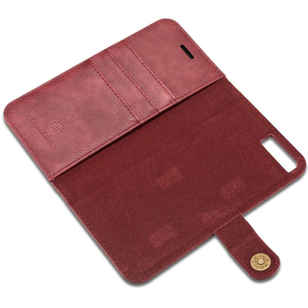 DG.MING for iPhone 8 Plus & iPhone 7 Plus Crazy Horse Texture Horizontal Flip Detachable Magnetic Protective Case with Holder & Card Slots & Wallet, iPhone 8P & 7P