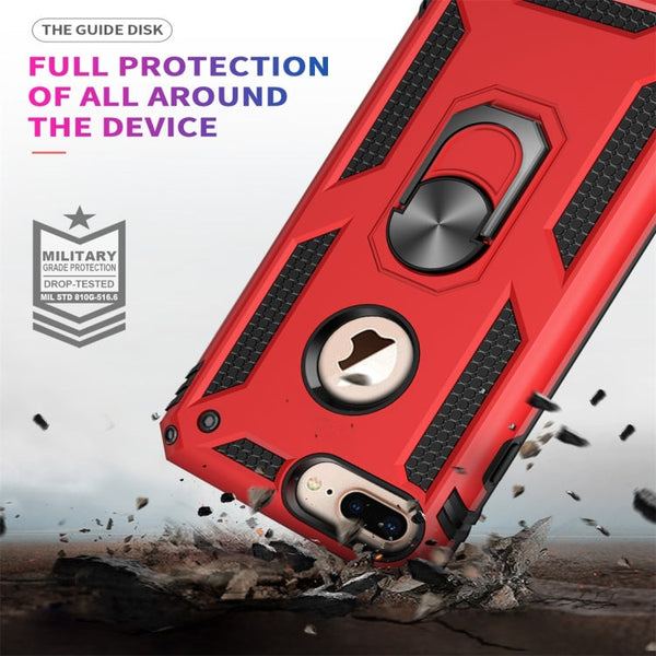 Sergeant Armor Shockproof TPU + PC Protective Case for iPhone 7 / 8 Plus, with 360 Degree Rotation Holder, For iPhone 7 / 8 Plus, iPhone 7 / 8 Plus