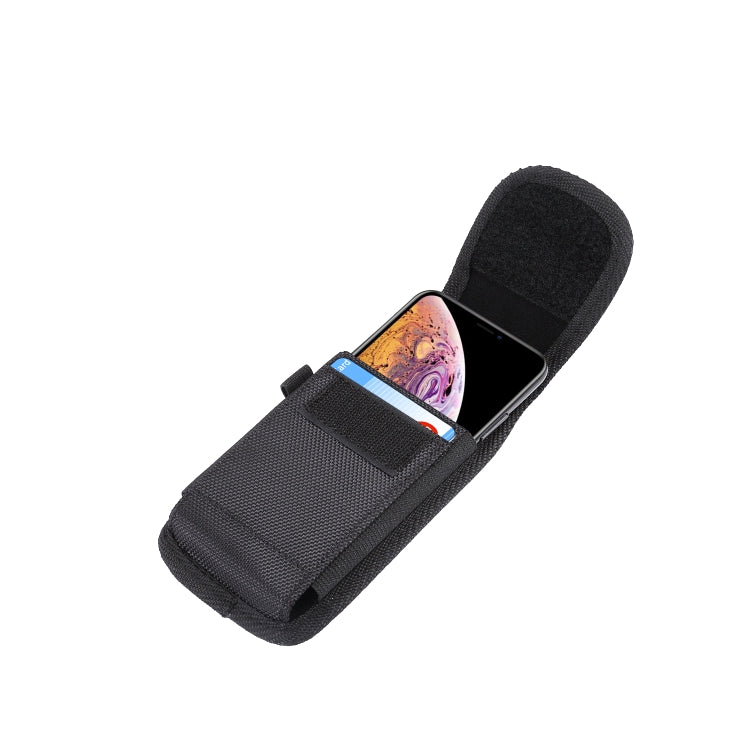4.7 inch Universal Vertical Nylon Fabric Waist Bag  for iPhone X & iPhone 8, Galaxy S6, Redmi 3