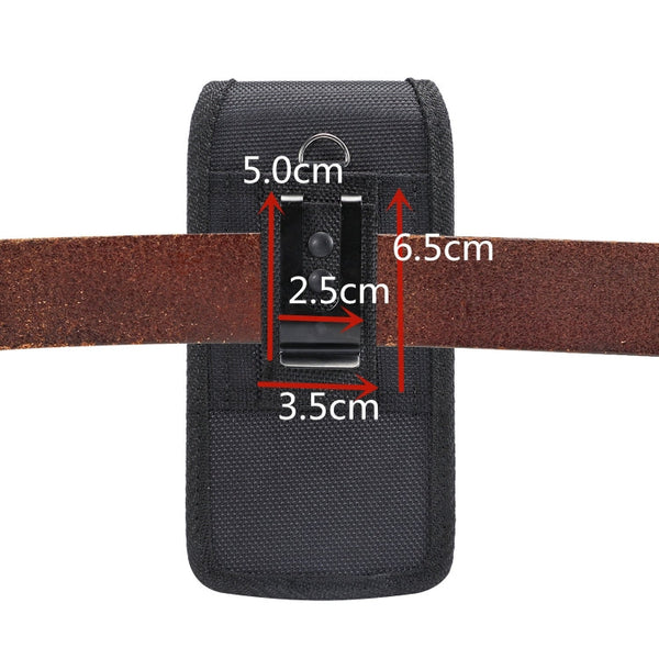 4.7 inch Universal Vertical Nylon Fabric Waist Bag  for iPhone X & iPhone 8, Galaxy S6, Redmi 3