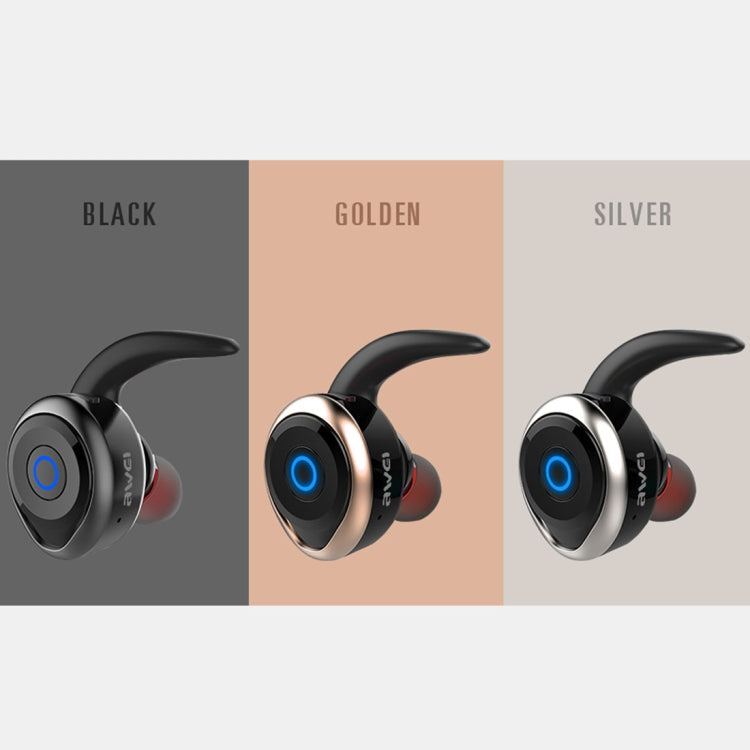 AWEI T1 Sports Headset IPX4 Waterproof Wireless Bluetooth V4.2 Stereo Earphone, Support TWS