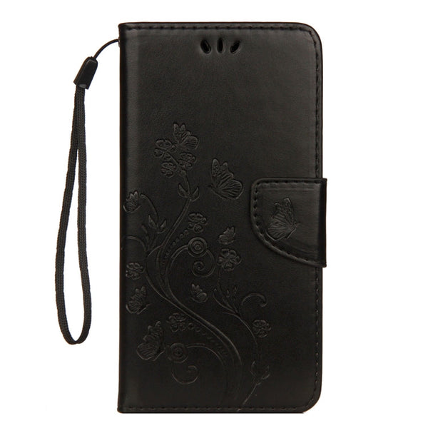 For iPhone XR Embossed Butterfly Pattern Horizontal Flip Leather Case with Card Slot & Holder & Wallet & Lanyard, For XR