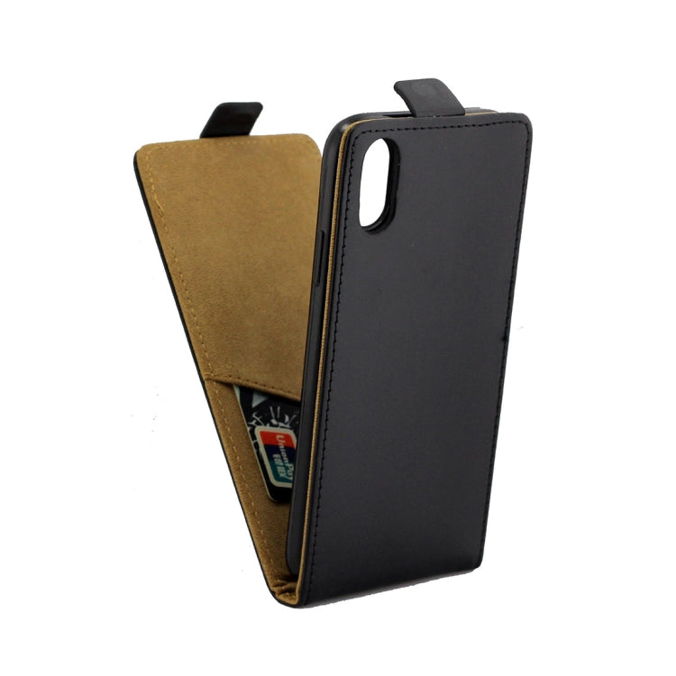 For iPhone XS Max Business Style Vertical Flip TPU Leather Case with Card Slot, For XS Max