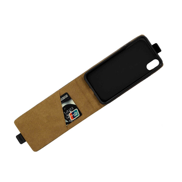 For iPhone XS Max Business Style Vertical Flip TPU Leather Case with Card Slot, For XS Max