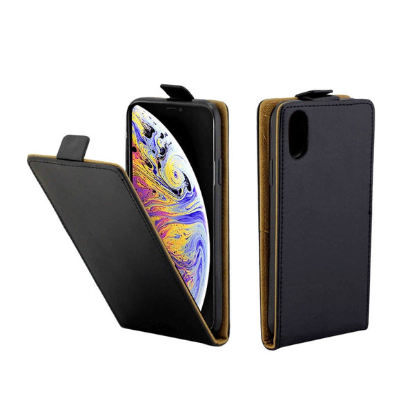 For iPhone XS Max Business Style Vertical Flip TPU Leather Case with Card Slot, For XS Max