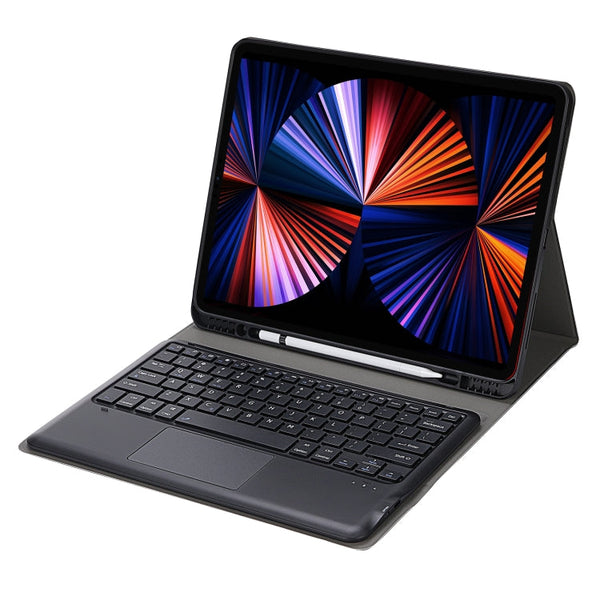 A12B-A Ultra-thin ABS Detachable Bluetooth Keyboard Tablet Case with Touchpad & Pen Slot & Holder for iPad Air 13 2024 / 2025 / Pro 12.9 2021