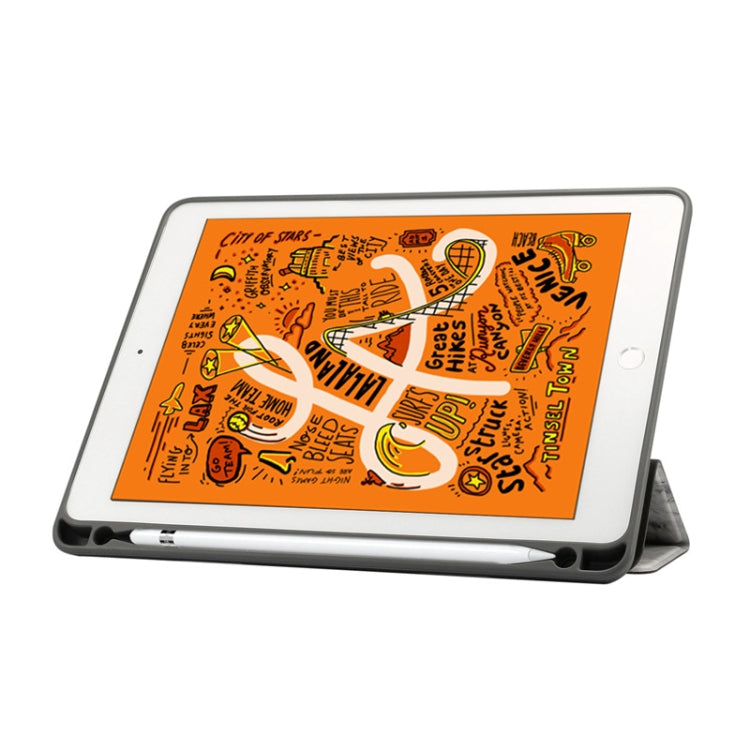 Marble Texture Pattern Horizontal Flip Leather Case for iPad Air 2019 10.5 inch, with Three-folding Holder & Pen Slot & Sleep / Wake-up Function