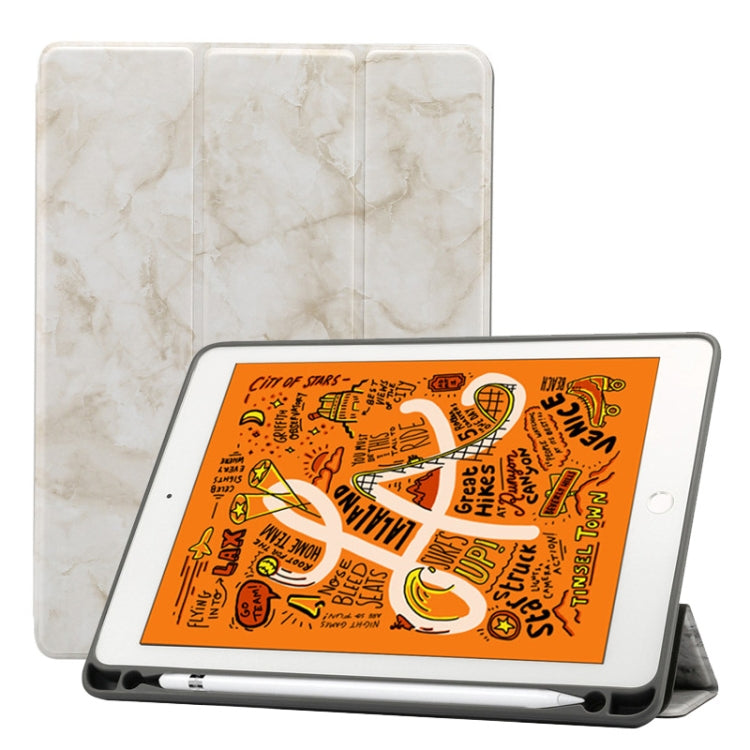 Marble Texture Pattern Horizontal Flip Leather Case for iPad Air 2019 10.5 inch, with Three-folding Holder & Pen Slot & Sleep / Wake-up Function