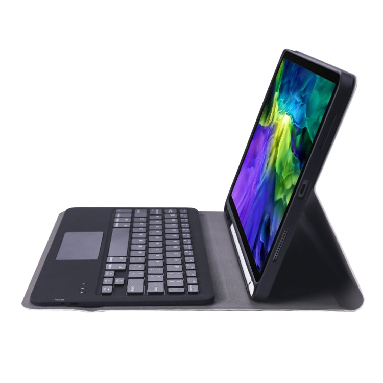 A11B-A 2020 Ultra-thin ABS Detachable Bluetooth Keyboard Tablet Case for iPad Pro 11 2022 / 2021 / Air4 / Air5, with Touchpad & Pen Slot & Holder, For iPad Pro 11 inch (2020)