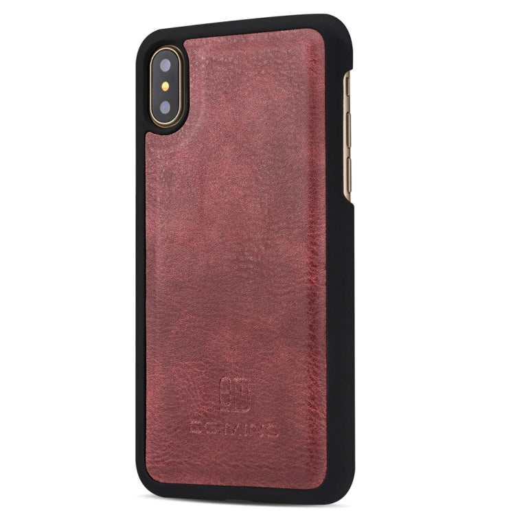 For iPhone X / XS DG.MING  Crazy Horse Texture Horizontal Flip Detachable Magnetic Protective Case with Holder & Card Slots & Wallet, iPhone X, iPhone  X, For  X