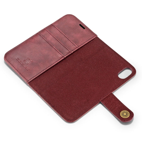 For iPhone X / XS DG.MING  Crazy Horse Texture Horizontal Flip Detachable Magnetic Protective Case with Holder & Card Slots & Wallet, iPhone X, iPhone  X, For  X