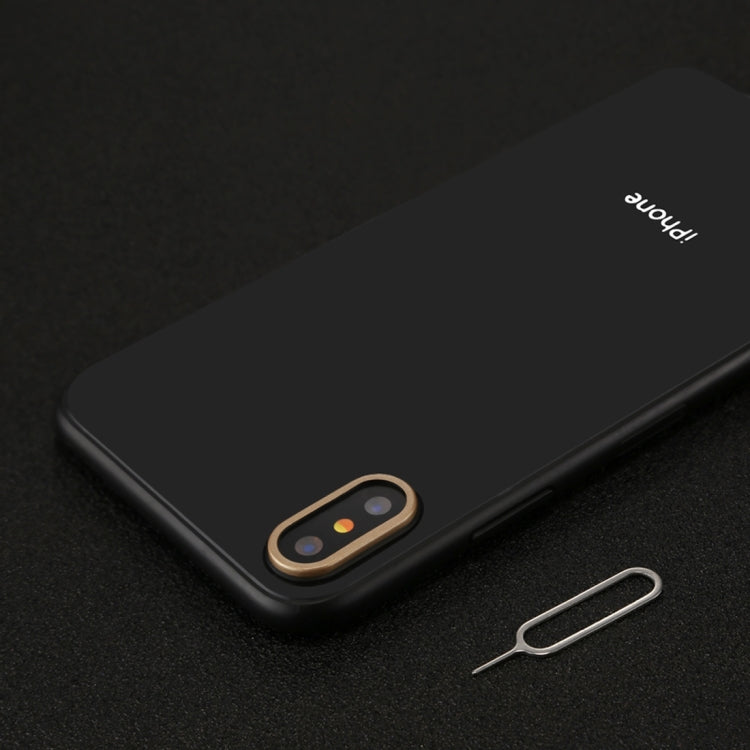 For iPhone X Rear Camera Lens Protection Ring Cover with Tray Eject Tool Needle, CRT-003