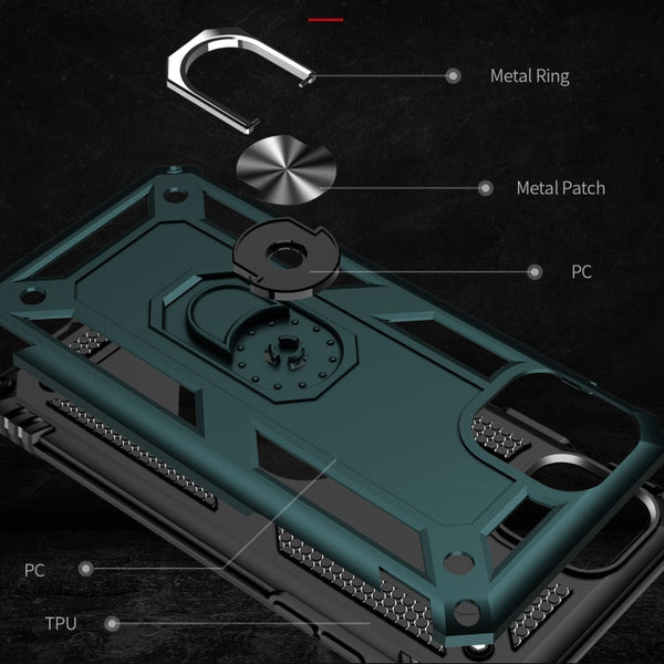 Armor Shockproof TPU + PC Protective Case for iPhone 11, with 360 Degree Rotation Holder, For iPhone 11