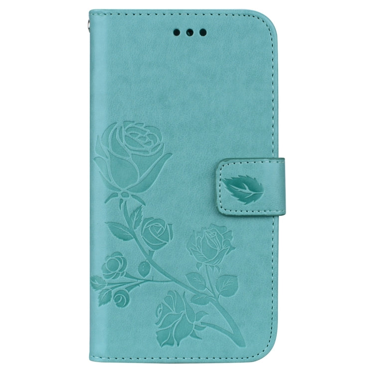 For iPhone XS Max Rose Embossed Horizontal Flip PU Leather Case with Holder & Card Slots & Wallet