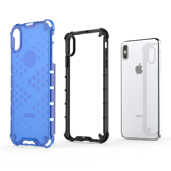 For iPhone XS Max Shockproof Honeycomb PC + TPU Protective Case, For iPhone XS Max