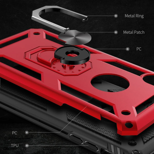 For iPhone XS Max Armor Shockproof TPU + PC Protective Case with 360 Degree Rotation Holder, For iPhone XS Max