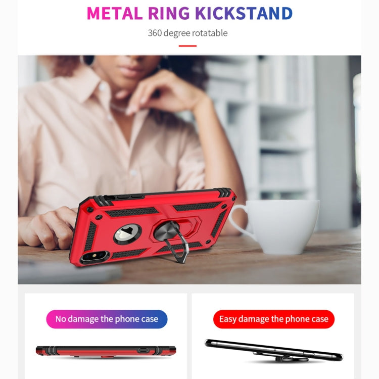 For iPhone XS Max Armor Shockproof TPU + PC Protective Case with 360 Degree Rotation Holder, For iPhone XS Max