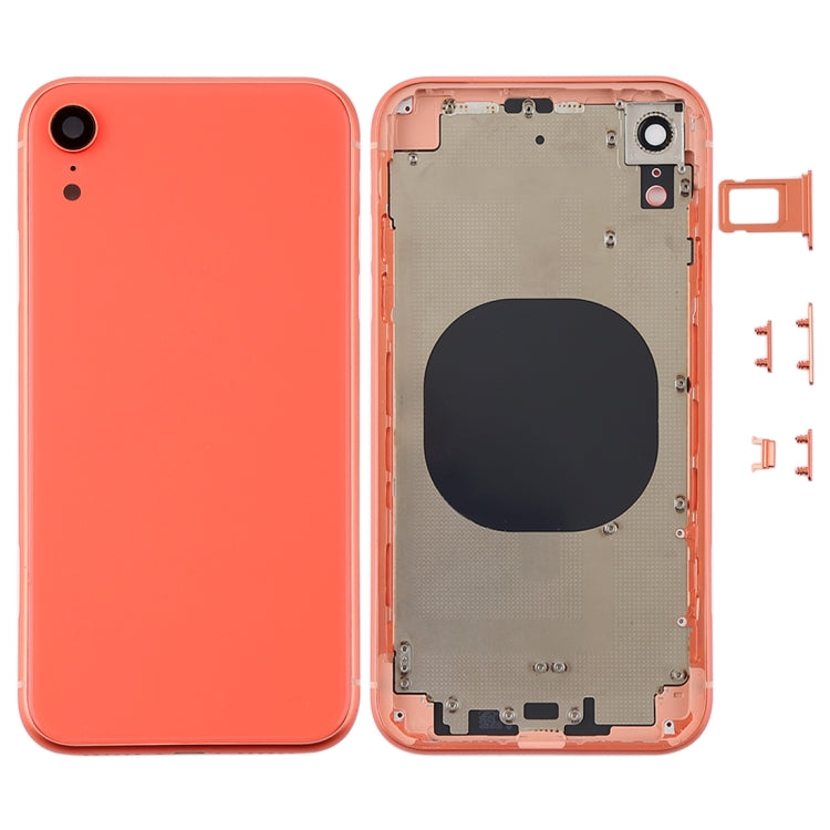 Back Housing Cover with Camera Lens & SIM Card Tray & Side Keys for iPhone XR, For iPhone XR (with Side Keys)