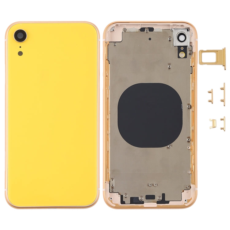 Back Housing Cover with Camera Lens & SIM Card Tray & Side Keys for iPhone XR, For iPhone XR (with Side Keys)