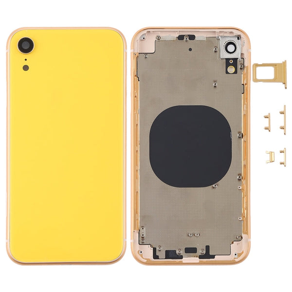 Back Housing Cover with Camera Lens & SIM Card Tray & Side Keys for iPhone XR, For iPhone XR (with Side Keys)