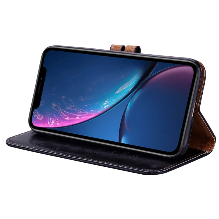 For iPhone XR Business Style Oil Wax Texture Horizontal Flip Leather Case with Holder & Card Slots & Wallet