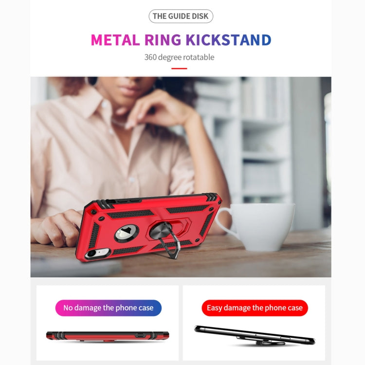 For iPhone XR Sergeant Armor Shockproof TPU + PC Protective Case with 360 Degree Rotation Holder