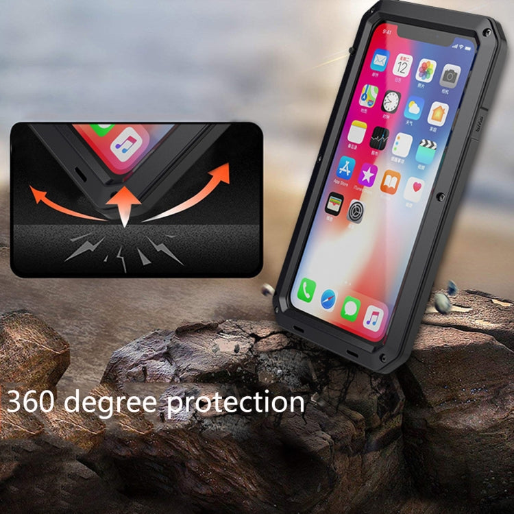 For iPhone XR Metal Shockproof Waterproof Protective Case