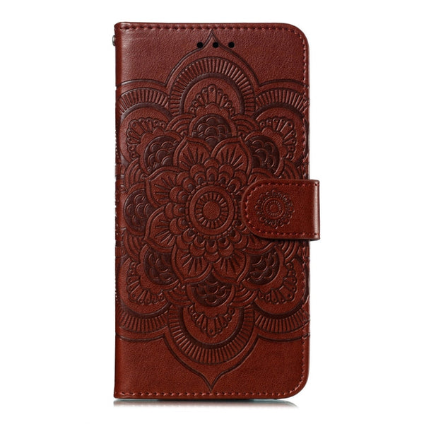 For iPhone XR Mandala Embossing Pattern Horizontal Flip Leather Case with Holder & Card Slots & Wallet & Photo Frame, iPhone XR