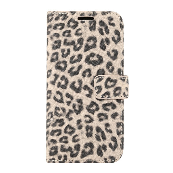 For iPhone XS Leopard Pattern Horizontal Flip Leather Case with Holder & Card Slots