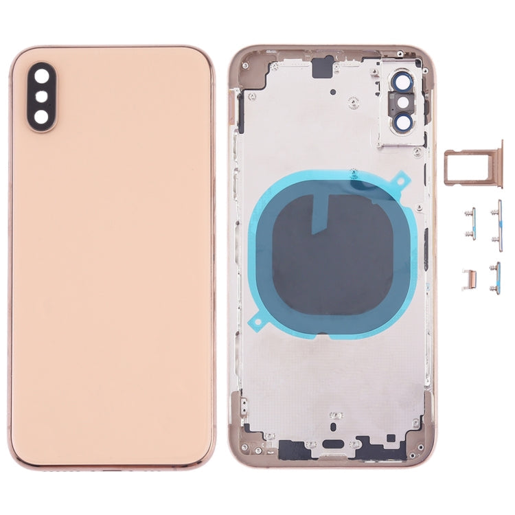 Back Cover with Camera Lens & SIM Card Tray & Side Keys for iPhone XS, For iPhone XS (Camera Lens+Side Keys), For iPhone XS with Side keys, For iPhone XS with Card Tray
