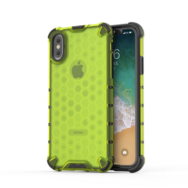 For iPhone X / XS Shockproof Honeycomb PC + TPU Protective Case, For iPhone X / XS