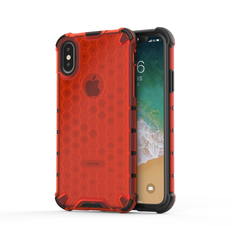 For iPhone X / XS Shockproof Honeycomb PC + TPU Protective Case, For iPhone X / XS