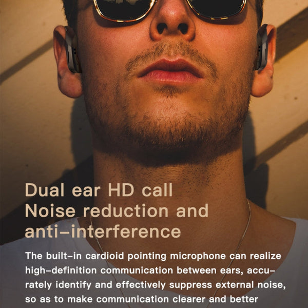 258 Wireless Ear-mounted Bluetooth Earphone with Charging Box & Digital Display, Support Touch & HD Call & Voice Assistant & NFC, MD03 Black, 258 White