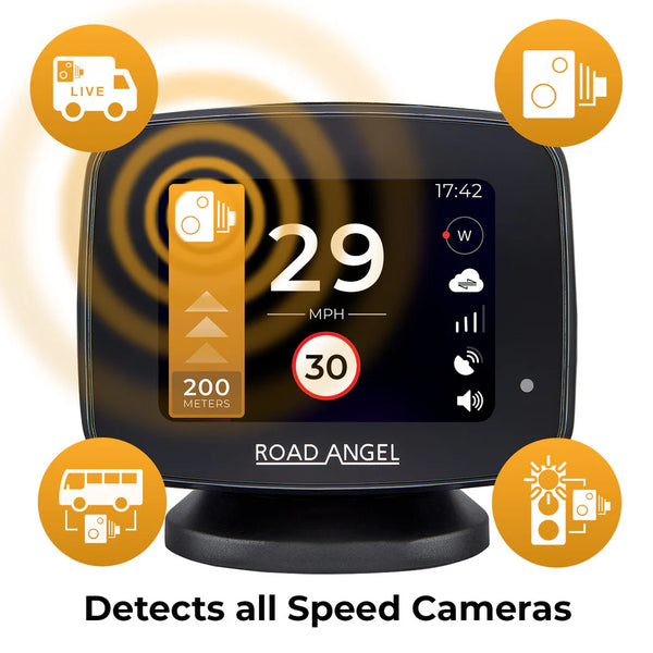 Road Angel Pure One Advanced Speed Camera Detection & Alert System for Car Van Camper RV