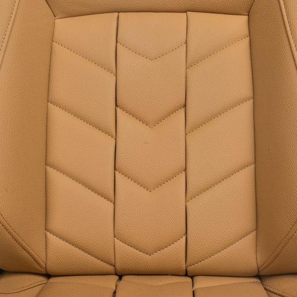 JIABEIR (Manufactured and Dispatched from China) Beige Luxury Sports Car / Racing Sim x1 Individual Bucket Seats JBR9009