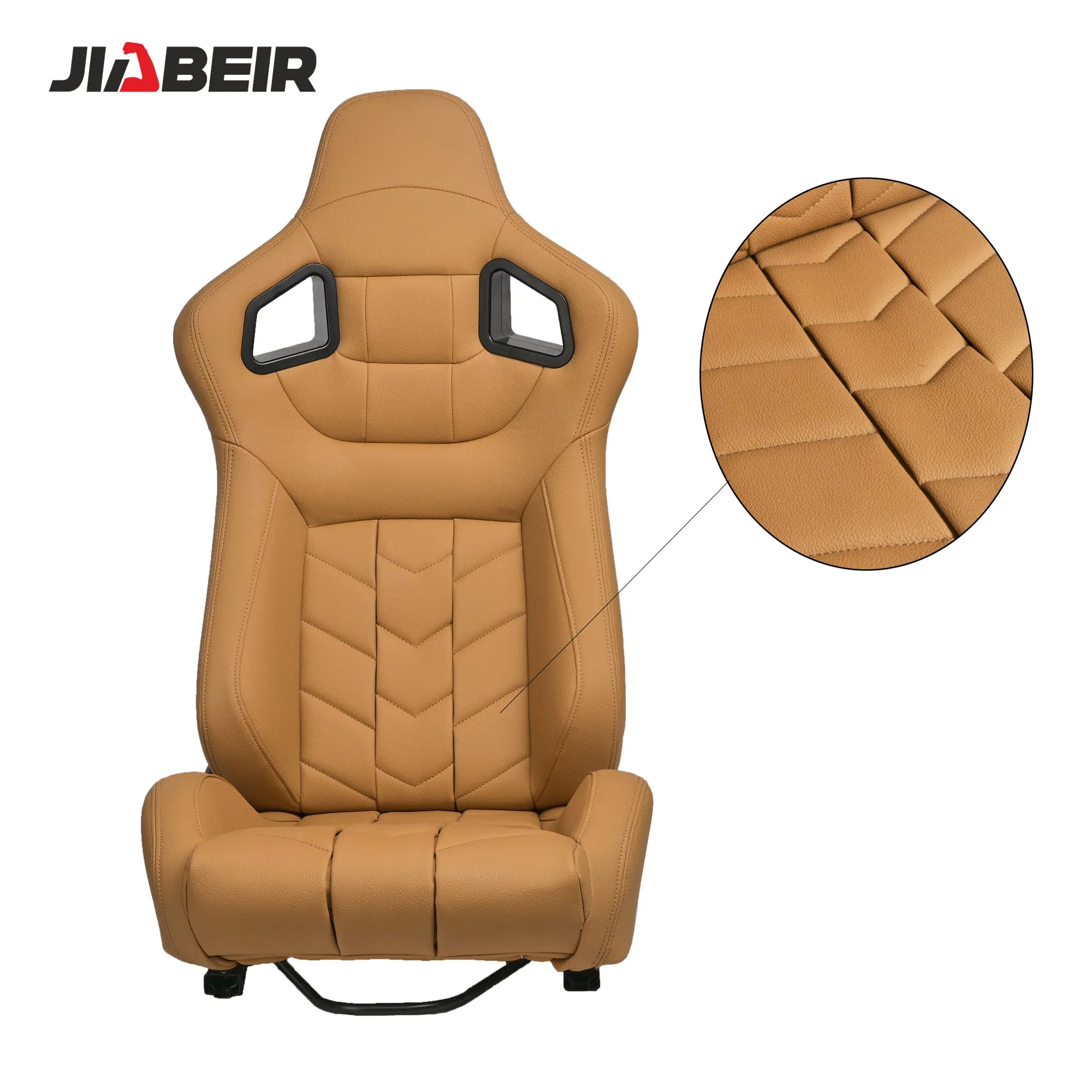 JIABEIR (Manufactured and Dispatched from China) Beige Luxury Sports Car / Racing Sim x1 Individual Bucket Seats JBR9009