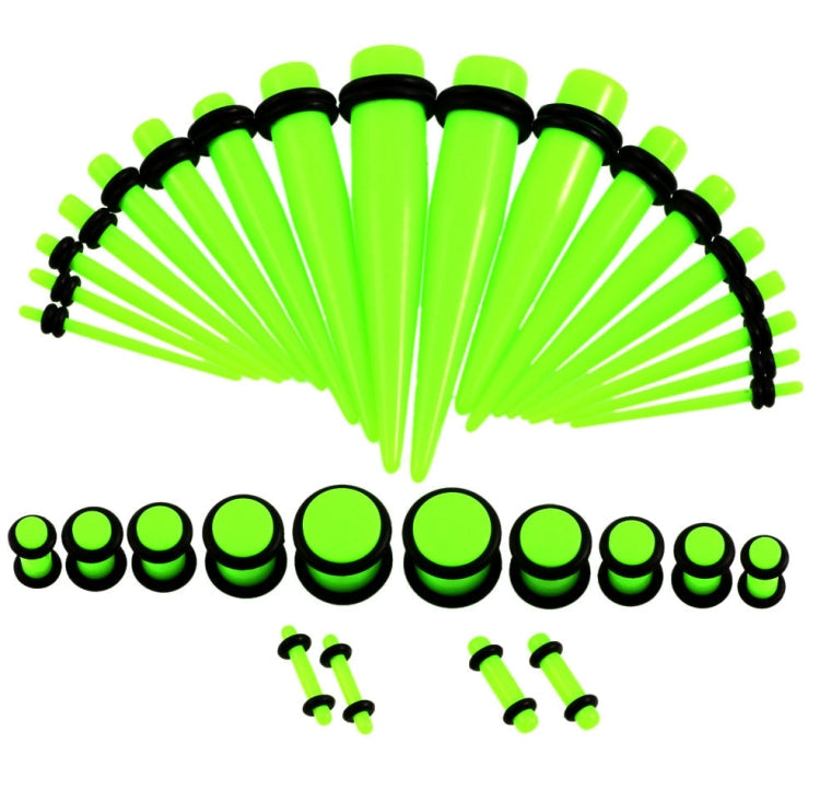 36PCS Unisex Acrylic Ear Expansion Ear Extender 14G-00G Accessories Set