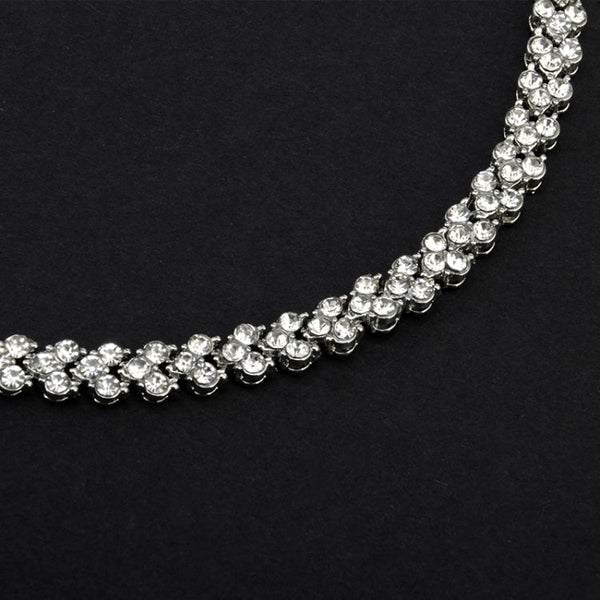 Glamorous Female Crystal Bracelet with Artificial Diamond Inlaid for Wedding, Engagement, Mother`s Day And Birthday Gift, Diameter: 5.25 cm, Perimeter:16.5 cm