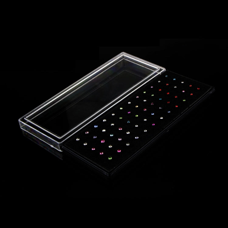 60 PCS Color Mixed Diamond Shape Stainless Steel Nose Stud Rings L Shaped Piercing Jewelry,Pin Length: 7mm, pin diameter: 0.6mm (Color)