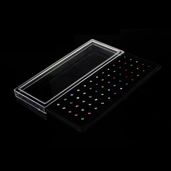 60 PCS Color Mixed Diamond Shape Stainless Steel Nose Stud Rings L Shaped Piercing Jewelry,Pin Length: 7mm, pin diameter: 0.6mm (Color)