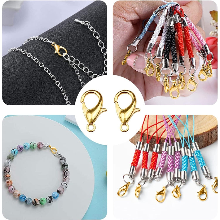 100 PCS 12mm DIY Jewelry Accessories High-quality Alloy Lobster Claw