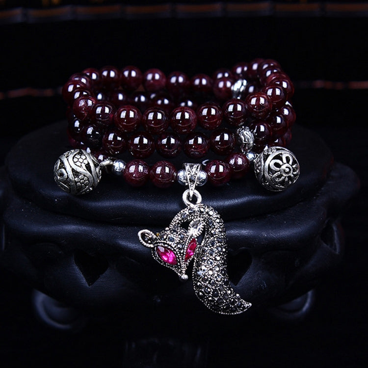 Fashion Jewelry Accessory Garnet Beads Bracelet