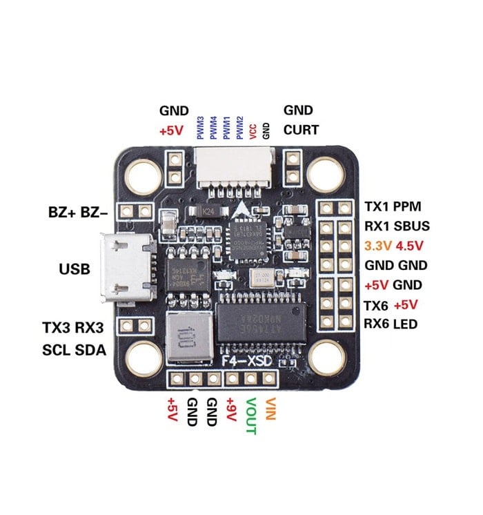 JHE F4 XSD Flight Controller