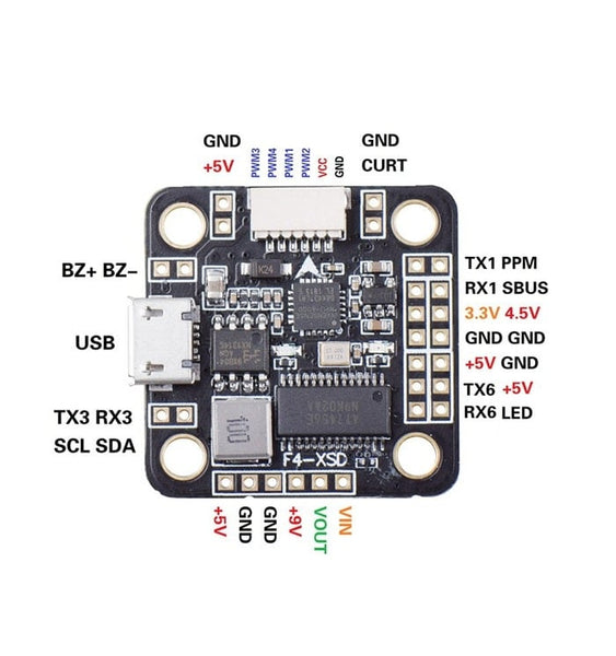 JHE F4 XSD Flight Controller