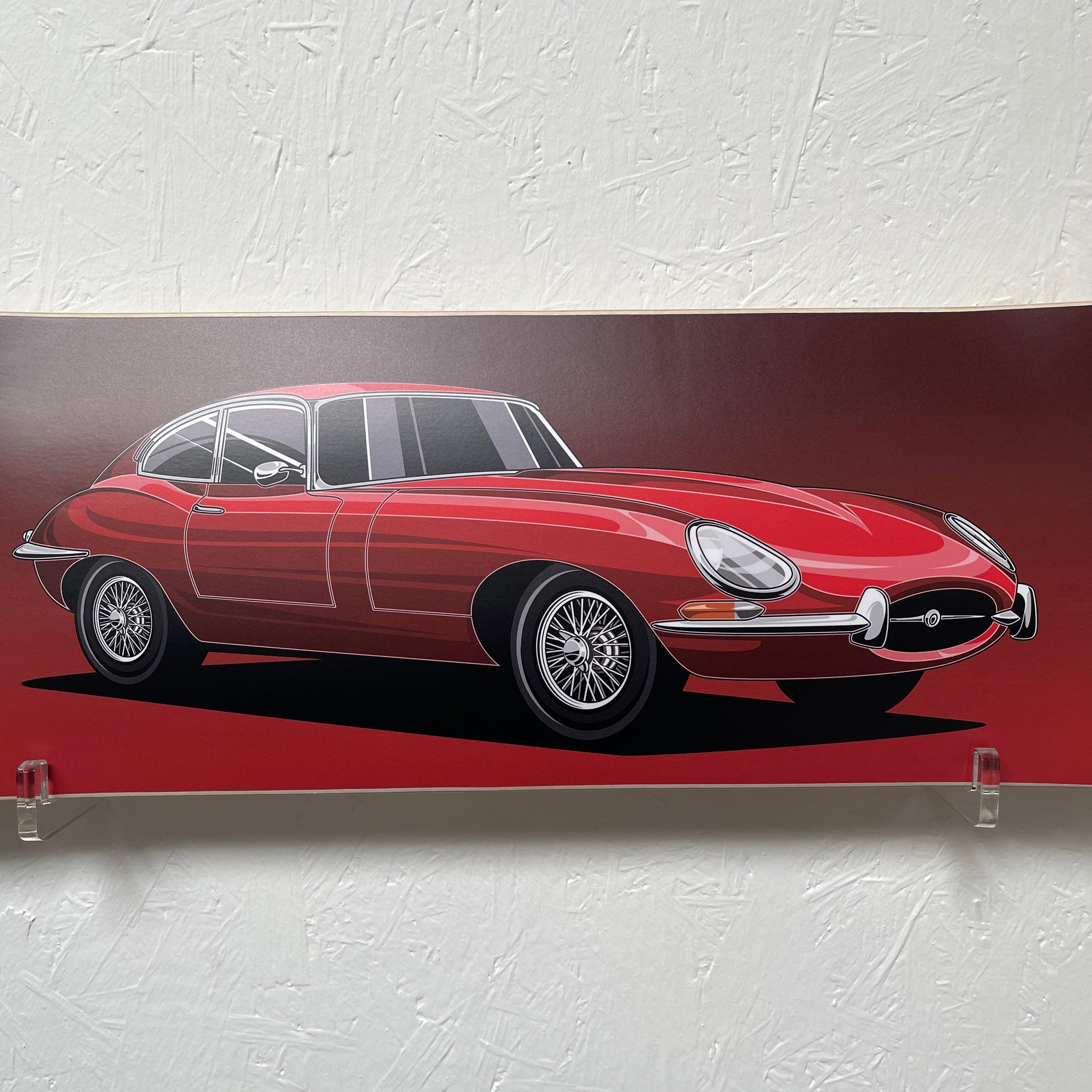 Jaguar E-Type Skate Deck Wall Art