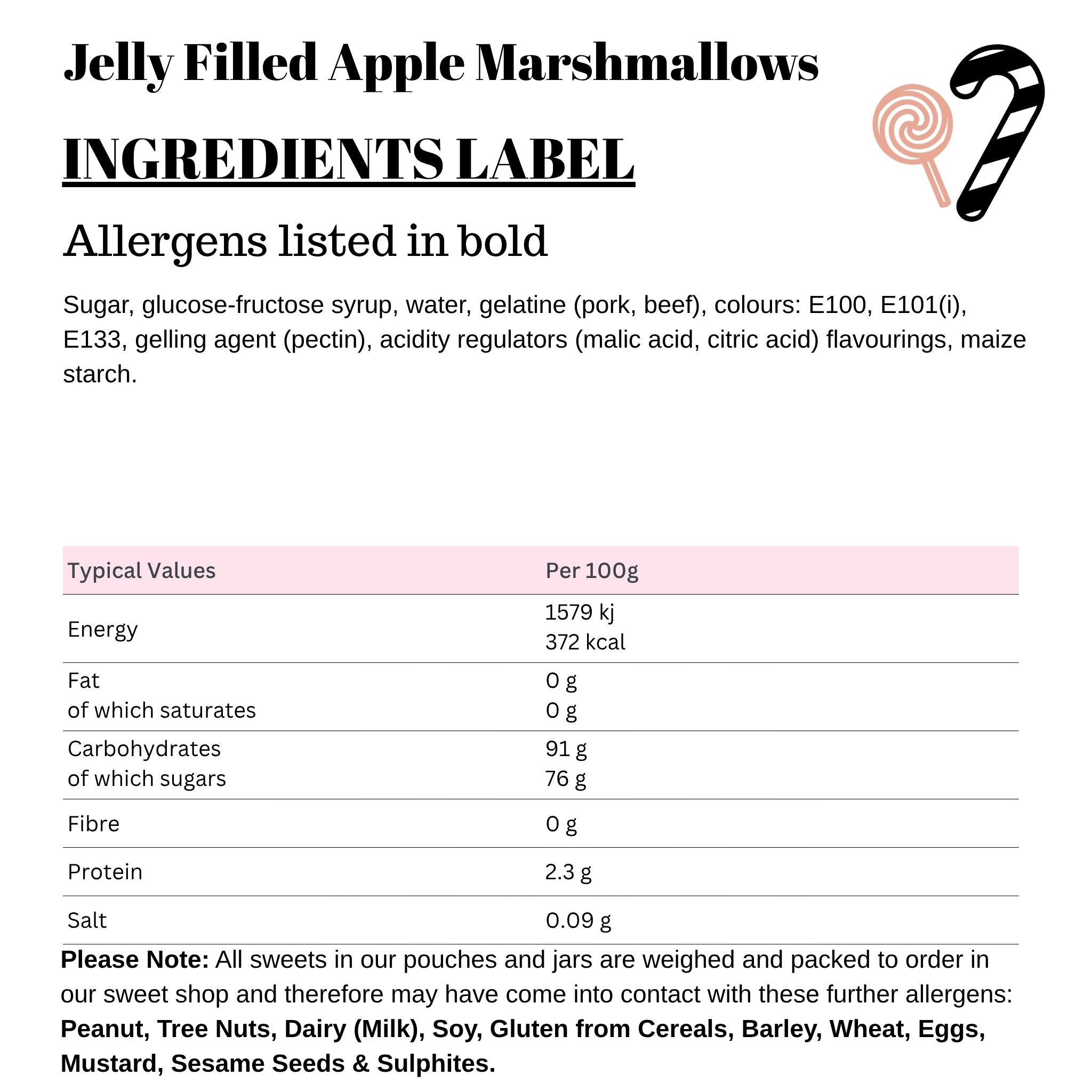Jelly Filled Apple Marshmallows