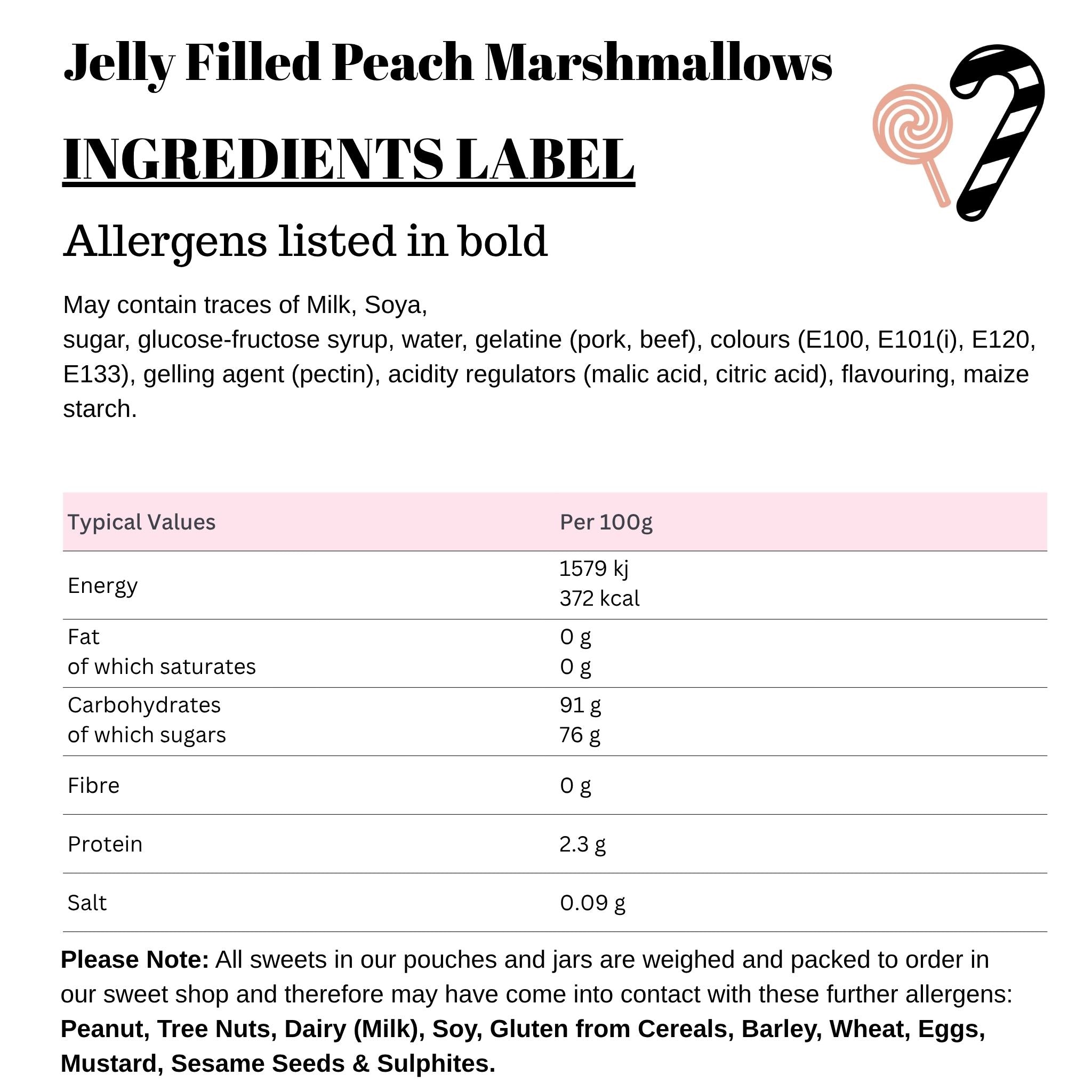 Jelly Filled Peach Marshmallows