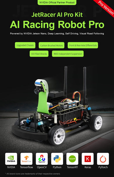 JetRacer Pro AI Robot Car Kit for Nvidia Jetson