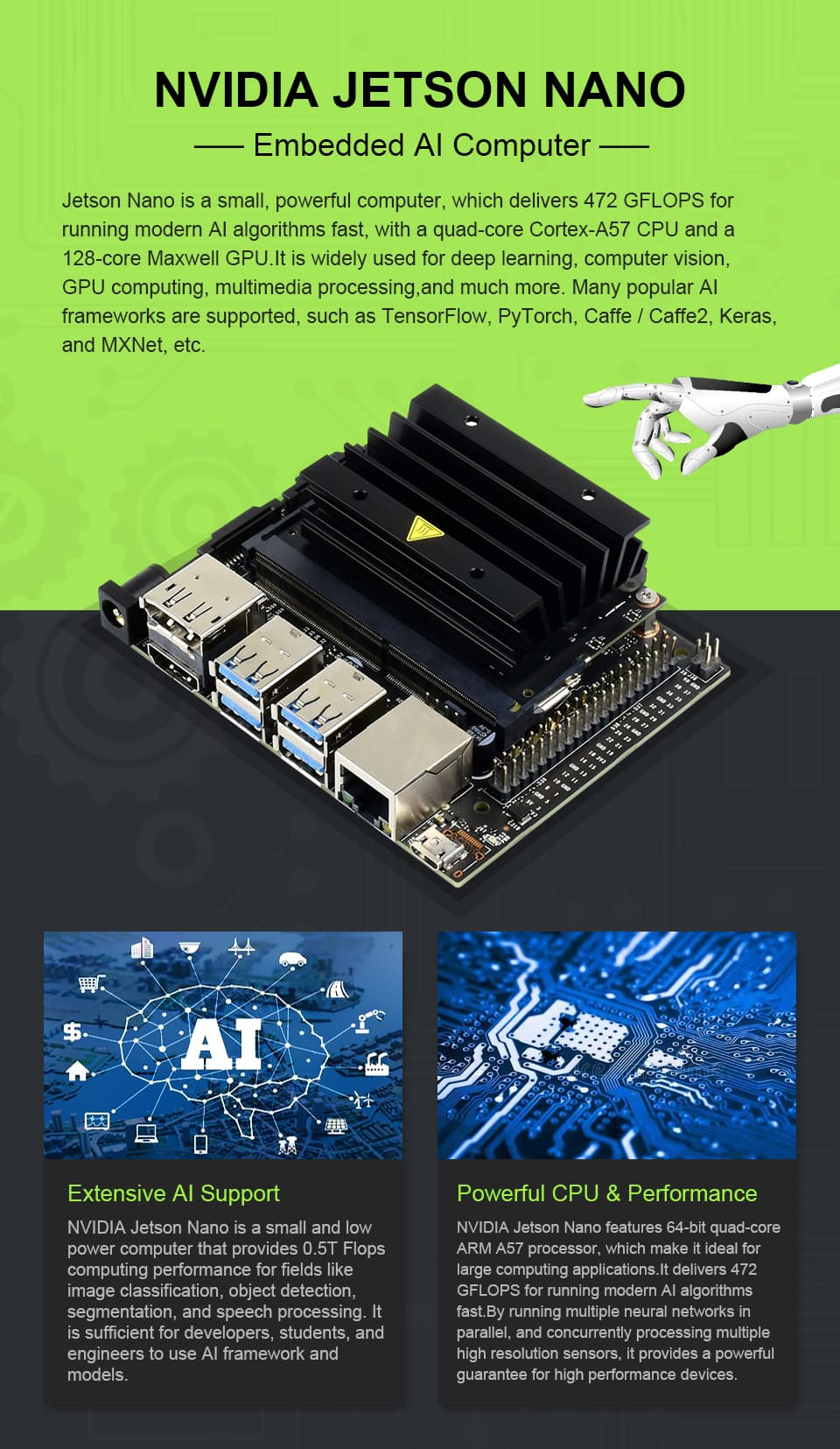 JetRacer Pro AI Robot Car Kit for Nvidia Jetson